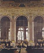 The Signing of Peace in the Hall of Mirrors,Versailles